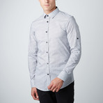 Flower Derivative Button-Up Shirt // Gray (XL)