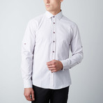 Microcircles Button-Up Shirt // Lavender (L)