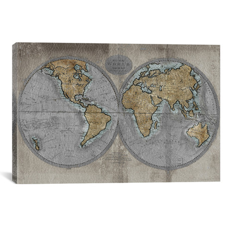 Map of the World (18"W x 12"H x 0.75"D)