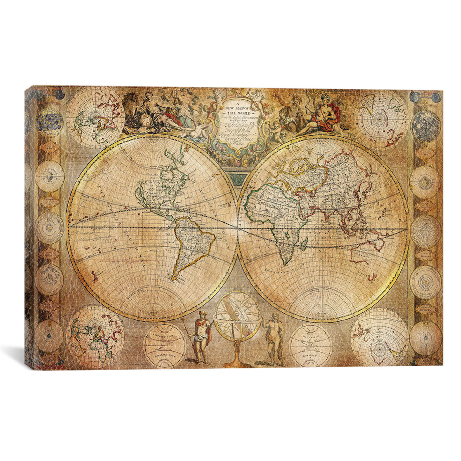 Leather Maps of the World - Old World Maps With Modern Style - Touch of ...