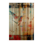 Vision of Humming Bird Painting Print // Natural Pine Wood (12"W x 18"H x 1.5"D)