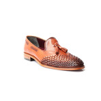 Woven Toe Tassel Loafer // Tobacco (Euro: 45)