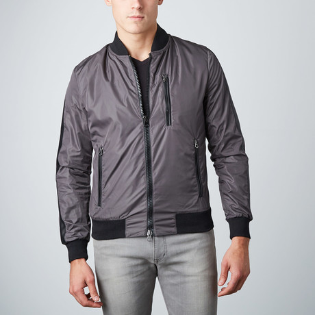 Gaudil Leather Trim Jacket // Grey (Euro: 46)