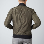Gaudil Leather Trim Jacket // Green (Euro: 46)
