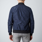 Gaudil Leather Trim Jacket // Blue (Euro: 48)