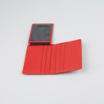 Leather Card Holder // Red