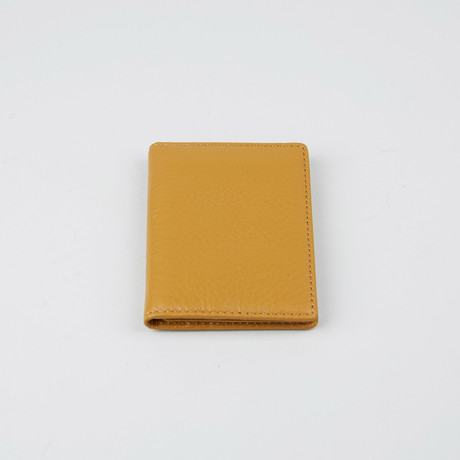 Leather Card Holder // Yellow Spice