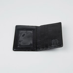 Crocco Embossed Card Holder // Black