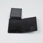 Crocco Embossed Card Holder // Black