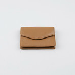 Print Nappa Card Holder // Dark Praline