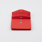 Print Nappa Card Holder // Red