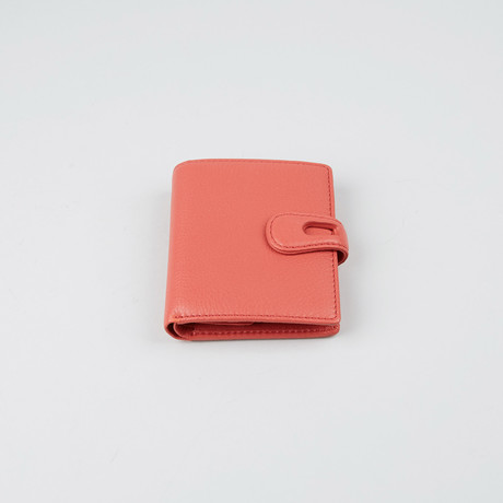 Napa Leather Wallet // Salmon