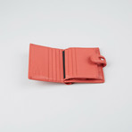 Napa Leather Wallet // Salmon