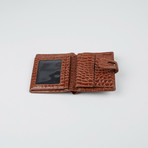 Crocco Embossed Leather Wallet // Brown