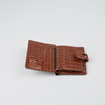 Crocco Embossed Leather Wallet // Brown