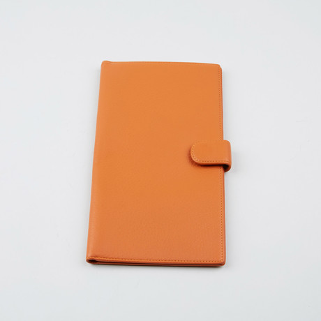 Deerskin Passport Holder // Orange