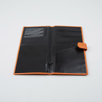 Deerskin Passport Holder // Orange