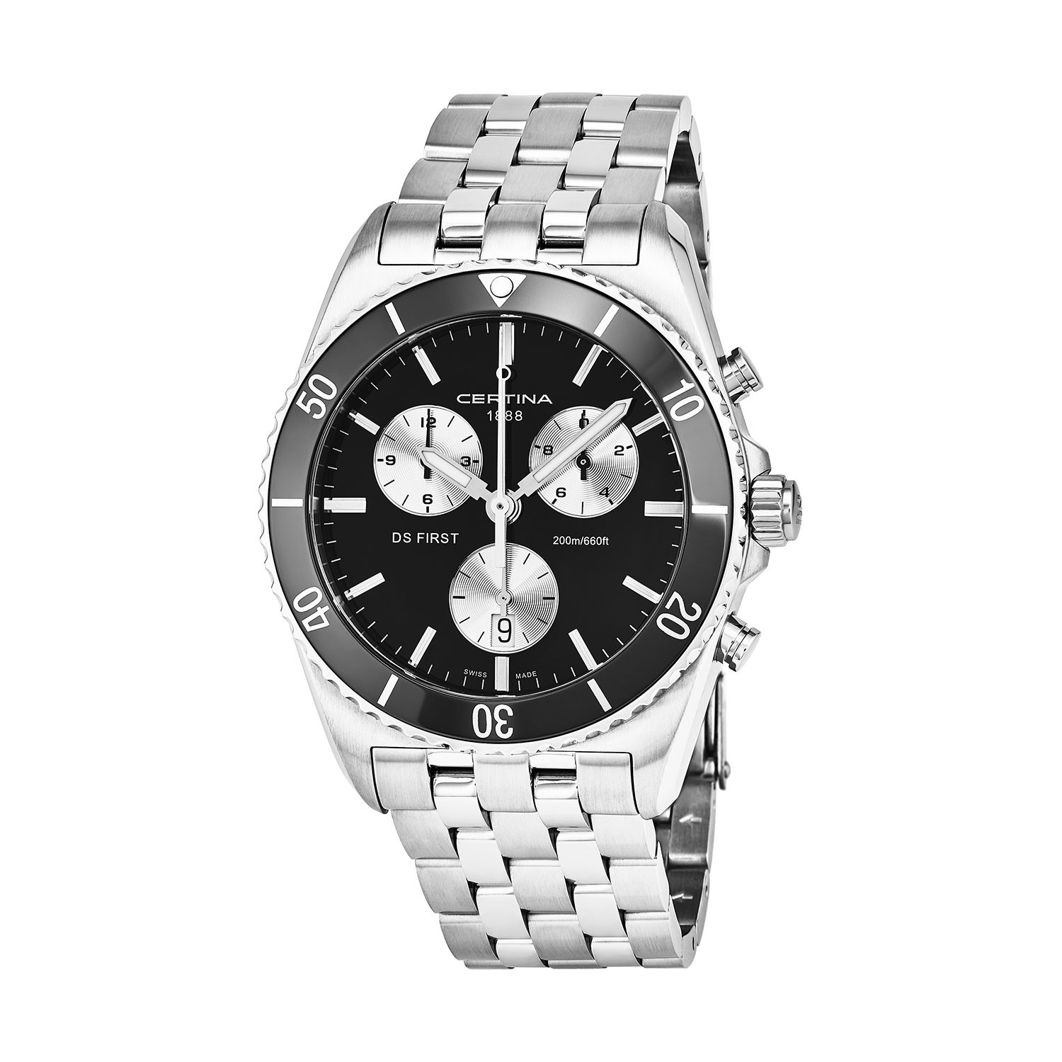 Certina DS First Chronograph Quartz // C014.417.11.051.01 - Certina ...