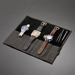 Dapperman // Cowhide Leather Watch Roll (Black)