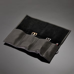 Dapperman // Cowhide Leather Watch Roll (Black)