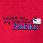 Sailors of Marine Knit Pullover // Red (XL)