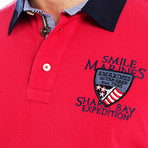 Smile Marines Knit Pullover // Red (3XL)