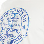 Blue Whales Bay Tee // Off White (L)