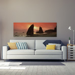 Seastacks Silhouette // Olympic National Park (36"W x 12"H x 0.75"D)