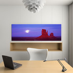 East Mitten + West Mitten Buttes // Sunset (36"W x 12"H x 0.75"D)