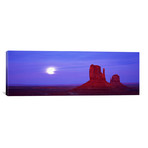 East Mitten + West Mitten Buttes // Sunset (36"W x 12"H x 0.75"D)