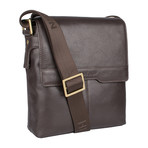 Helvellyn Leather Crossbody // Brown // Small