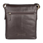 Helvellyn Leather Crossbody // Brown // Small