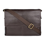 Helvellyn Leather Messenger // Brown // Medium