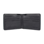 Camel Stitch RFID Blocking Wallet // Bifold // Black