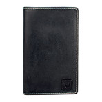 Camel Stitch RFID Blocking Passport Wallet // Black