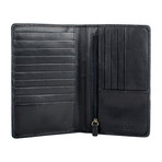 Camel Stitch RFID Blocking Passport Wallet // Black