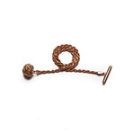 Knot Lapel Chain // Rose Gold