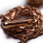 Knot Lapel Chain // Rose Gold