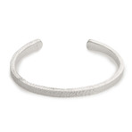  Bracelet // 4mm Hammered Silver