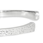  Bracelet // 4mm Hammered Silver