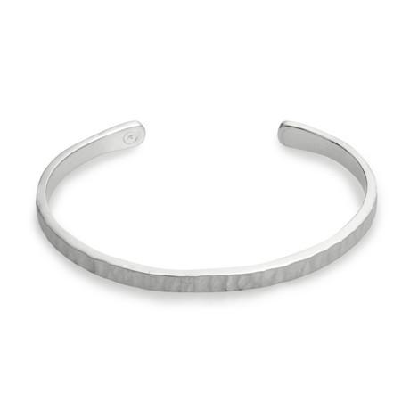 Bracelet // 4mm Bark Silver