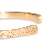 Bracelet // 4mm Hammered Gold