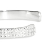 Bracelet // 6mm Pyramid Polished Silver