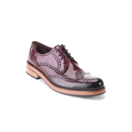 Selim Patent Perforated Wingtip Brogue Derby // Bordeaux (Euro: 39)