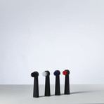 Wall Street Collection + 4 Pack Brush Heads // Black