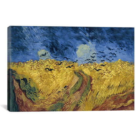 Wheatfield with Crows // Vincent van Gogh // 1888 (18"W x 26"H x 0.75"D)