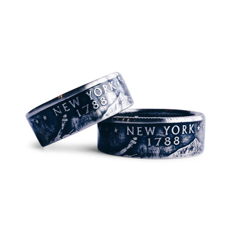 New York Double Sided State Quarter Ring (Size 11)
