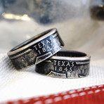 Texas Double Sided State Quarter Ring (Size 7)