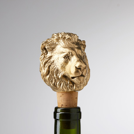 Lion Wine Stopper