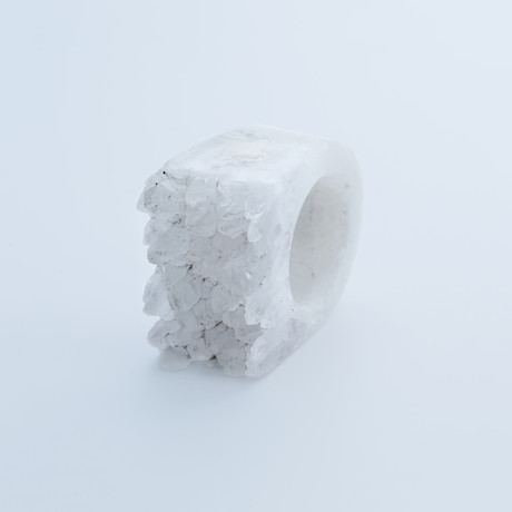 Raw Quartz Ring (Size 5)